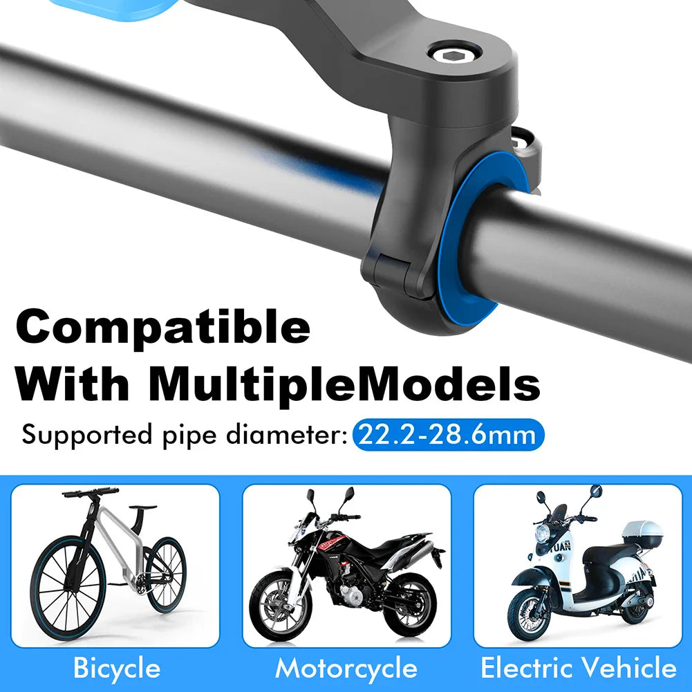 Skanto | RIDELOCK Pro Halterung | Stoßfeste Handyhalterung für Fahrrad & Motorrad | 360° drehbar | Für 4.7–7.2" Smartphones