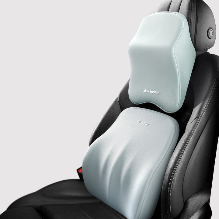 Skanto | ErgoDrive Auto-Stütze – Orthopädisches Kissen zur Linderung von Nacken- & Rückenschmerzen beim Autofahren