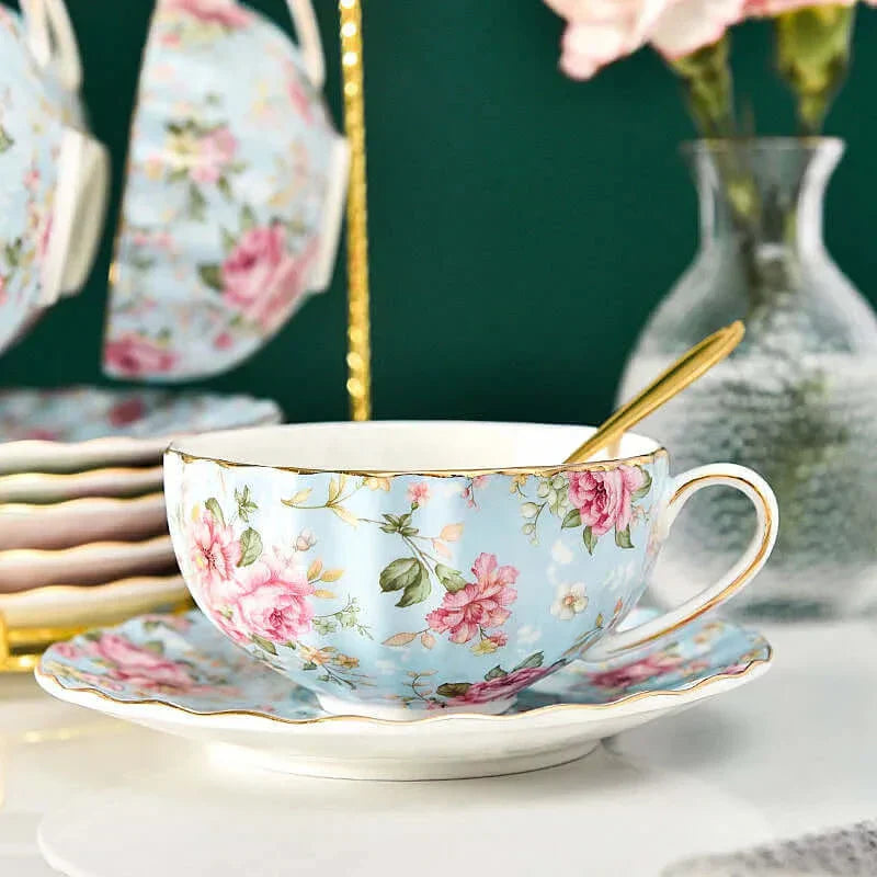 Skanto | Elegante Bone China Porzellan Kaffeetasse – Luxuriöses und einzigartiges Design