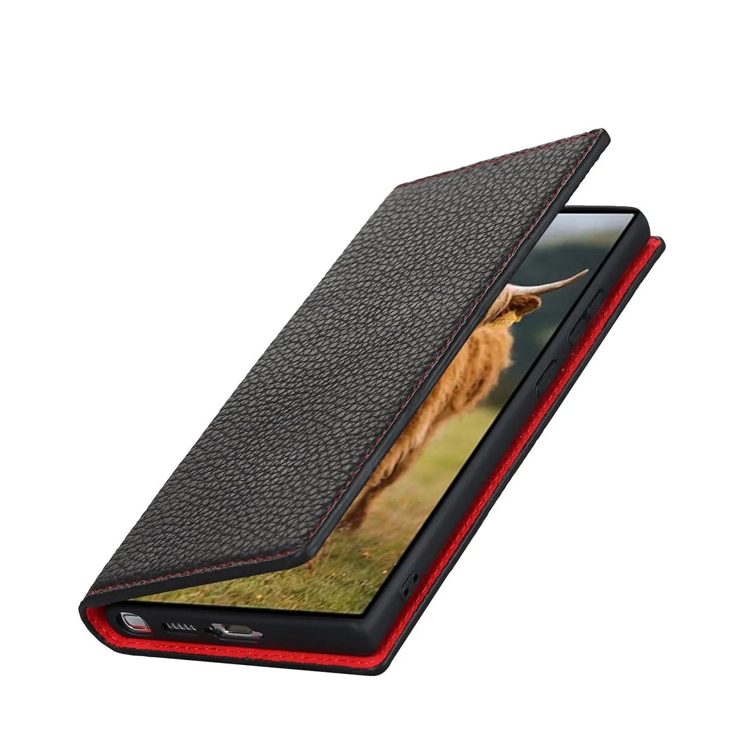 Echtleder-Brieftaschenhülle