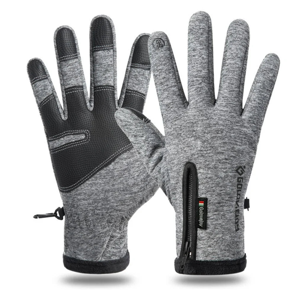 Skanto Skanto | IronRide Motorrad Winterhandschuhe | Wasserdicht & Winddicht | Fleece-gefüttert & Touchscreen-kompatibel | Taktisches Design