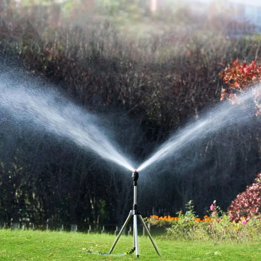 Skanto | Automatischer rotierender Gartensprenger mit Teleskopständer