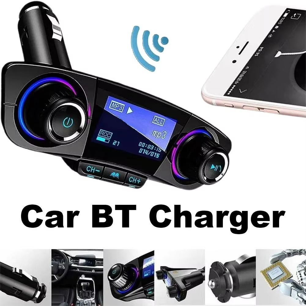 Skanto | Bluetooth 5.0 Auto-FM-Transmitter mit Dual-USB-Ladegerät und LED-Anzeige