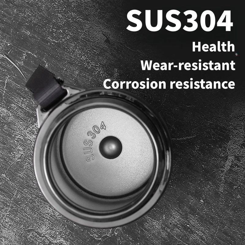 Skanto | 800ml-1L Edelstahl-Thermoskanne – Tragbare Vakuumflasche mit LED-Temperaturanzeige