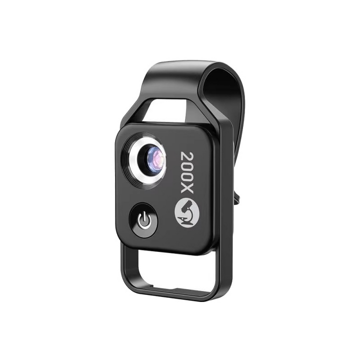 Skanto | 200X Zoom Professionelles Mikroskopobjektiv für Smartphones mit Clip