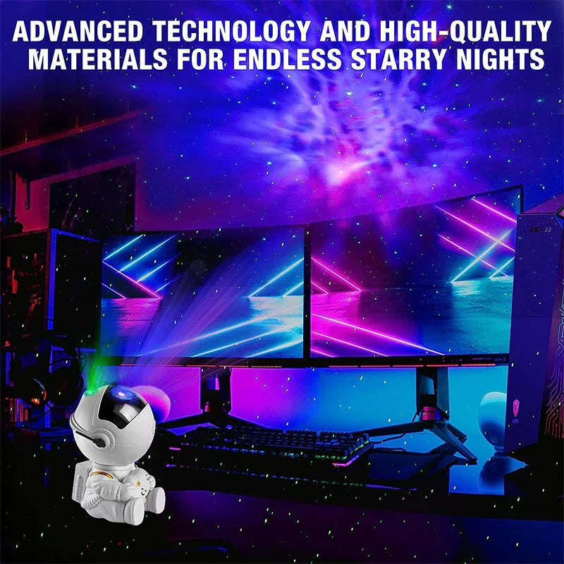 Skanto | Astronaut LED-Projektor, Galaxie, Sterne, Himmel