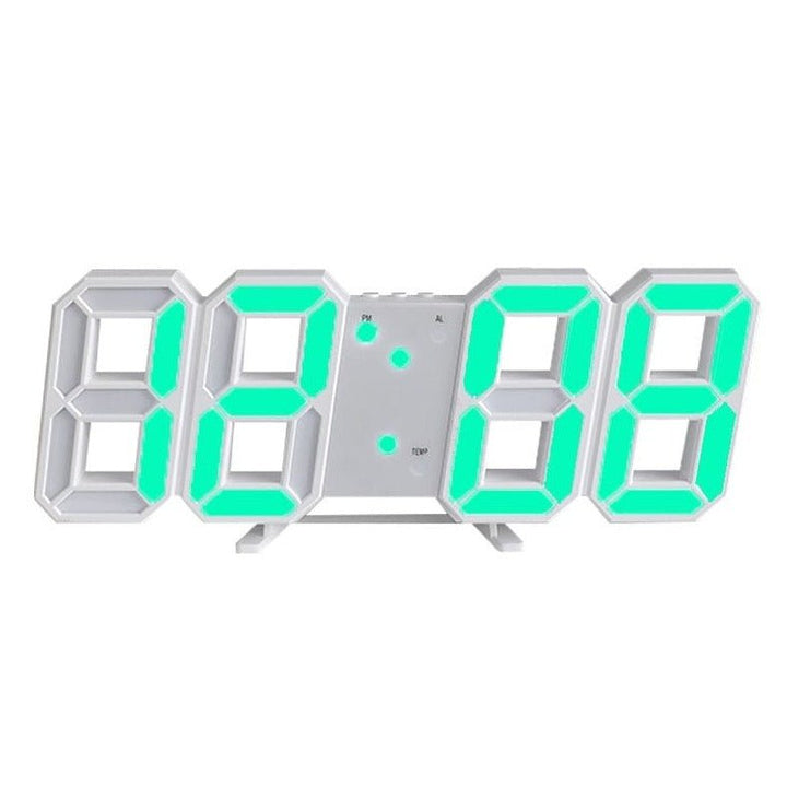 3D LED Wanduhr Skanto | Moderne Digitaluhr | Dimmbares LED-Licht | Elegante Wanddekoration