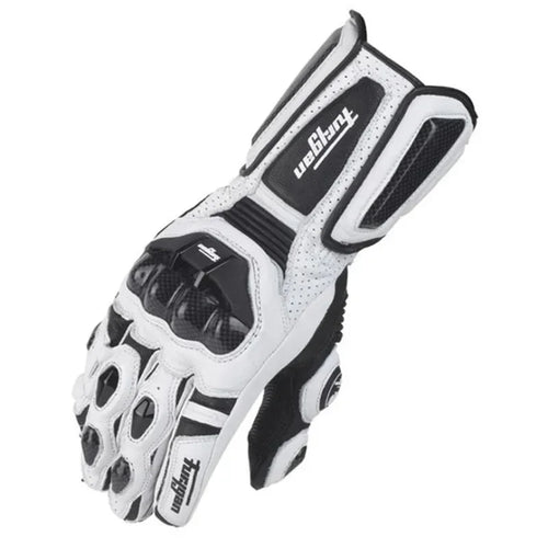 Skanto | RidePro Carbon Motorradhandschuhe | Wind- & Wasserdicht | Touchscreen-kompatibel | Protektoren aus echtem Leder | Für Sommer & Winter