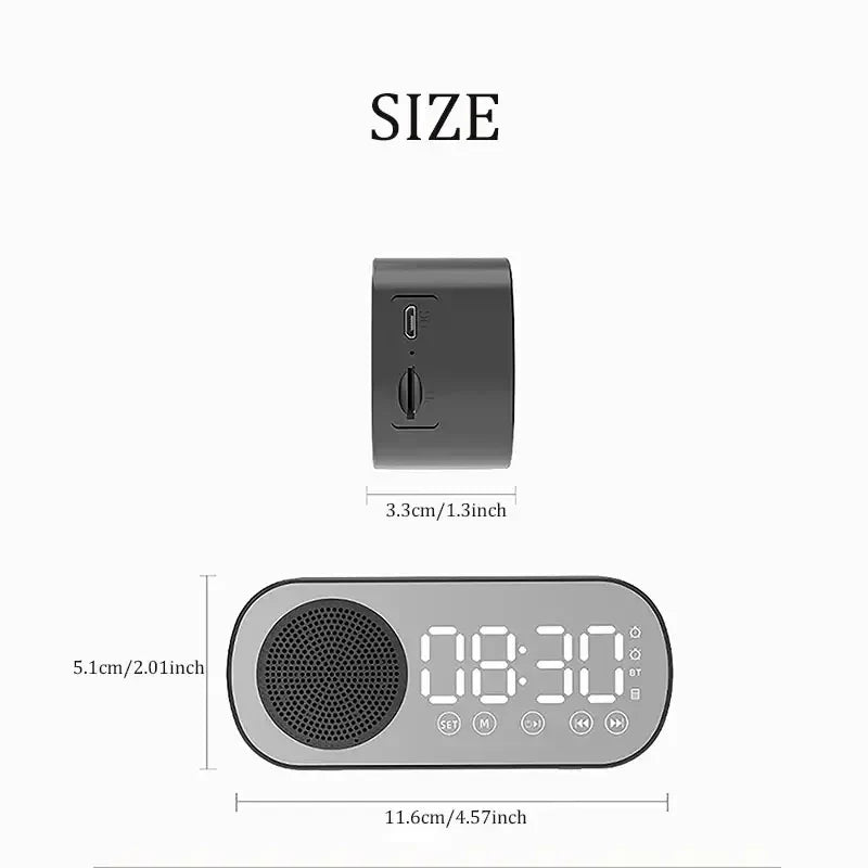 Skanto | Digitaler Wecker mit Bluetooth Lautsprecher und FM Radio