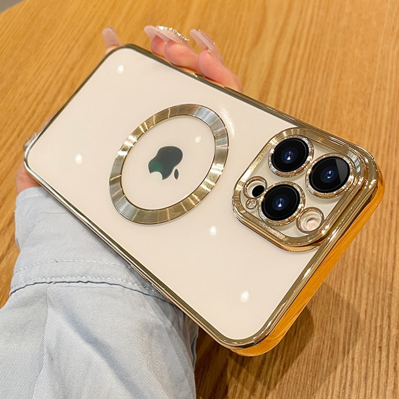Skanto | Klare iPhone-Hülle für kabelloses Laden