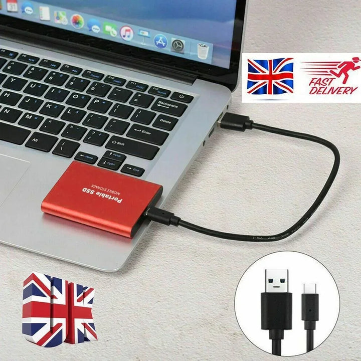 Skanto | Hochgeschwindigkeits-Externe Solid State Drive 1TB Tragbare Externe Festplatte SSD 2TB Externe SSD Festplatte für Laptop Mac