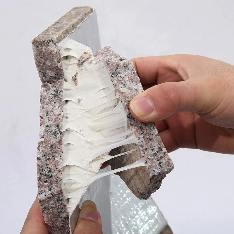Skanto | Hitzebeständiges wasserdichtes Klebeband – Dickeres Aluminiumfolien-Butylband für Wand-, Pool-, Dachrissreparatur – Selbstklebendes Klebeband
