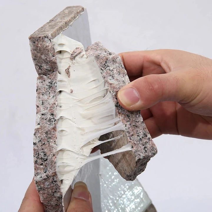Skanto | Hitzebeständiges wasserdichtes Klebeband – Dickeres Aluminiumfolien-Butylband für Wand-, Pool-, Dachrissreparatur – Selbstklebendes Klebeband