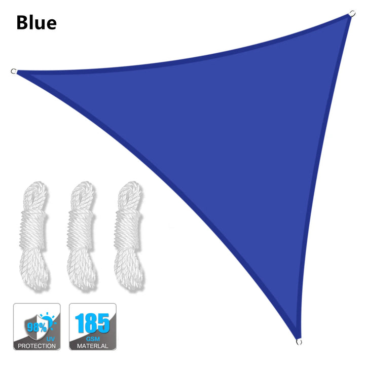 Skanto | 5x5x5/2x2x2M Wasserdichter Sonnenschutz – Dreieckiger Sonnenschutz – Outdoor-Vordach für Garten, Terrasse, Pool – Sonnensegel Markisenstoff
