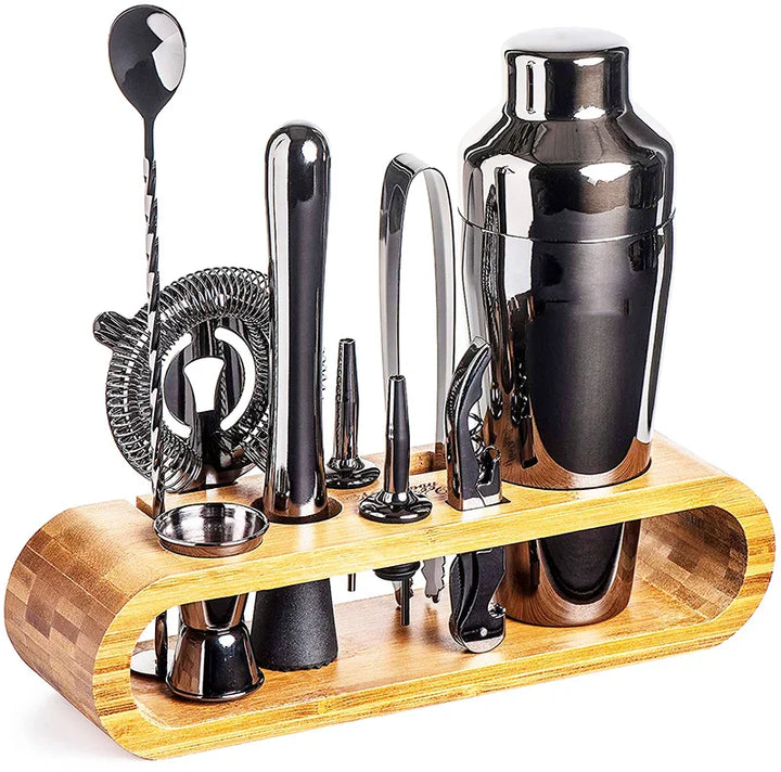Skanto | MixArt Metall-Bar-Set | Elegantes Cocktail- und Barkeeper-Set | Perfekte Drinks leicht gemacht