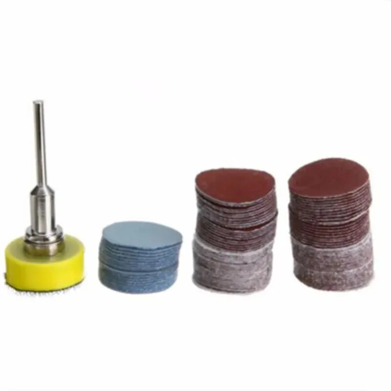 Skanto Skanto | ITLY 1 Zoll 100 Stk. Schleifpapier-Set: Schleifscheiben-Schleifpapier für Dremel-Werkzeuge – inklusive Schleifpads
