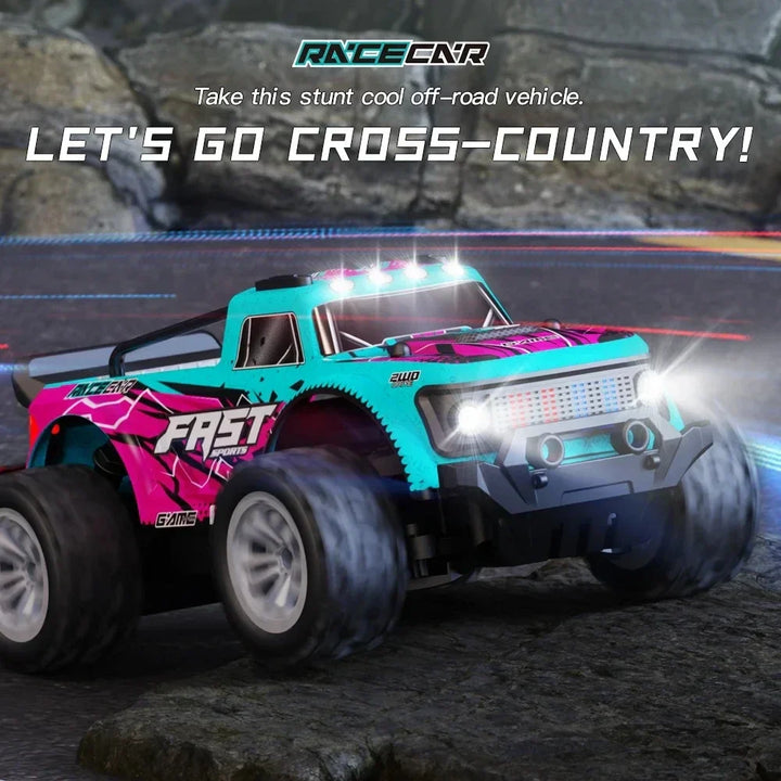 Skanto | 1:16 RC Auto mit LED-Lichtern – Hochgeschwindigkeits-Offroad-Abenteuer
