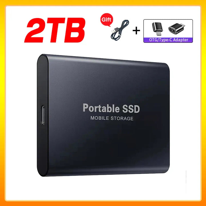 Skanto | Hochgeschwindigkeits-Externe Solid State Drive 1TB Tragbare Externe Festplatte SSD 2TB Externe SSD Festplatte für Laptop Mac