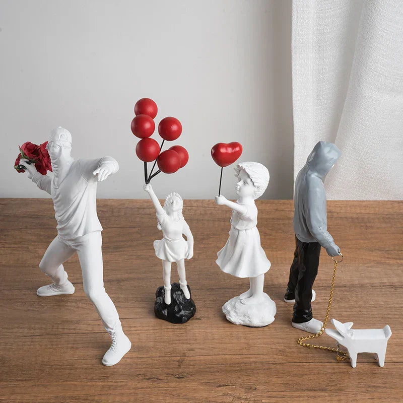 Skanto | Banksy Inspirierte Skulpturenkollektion