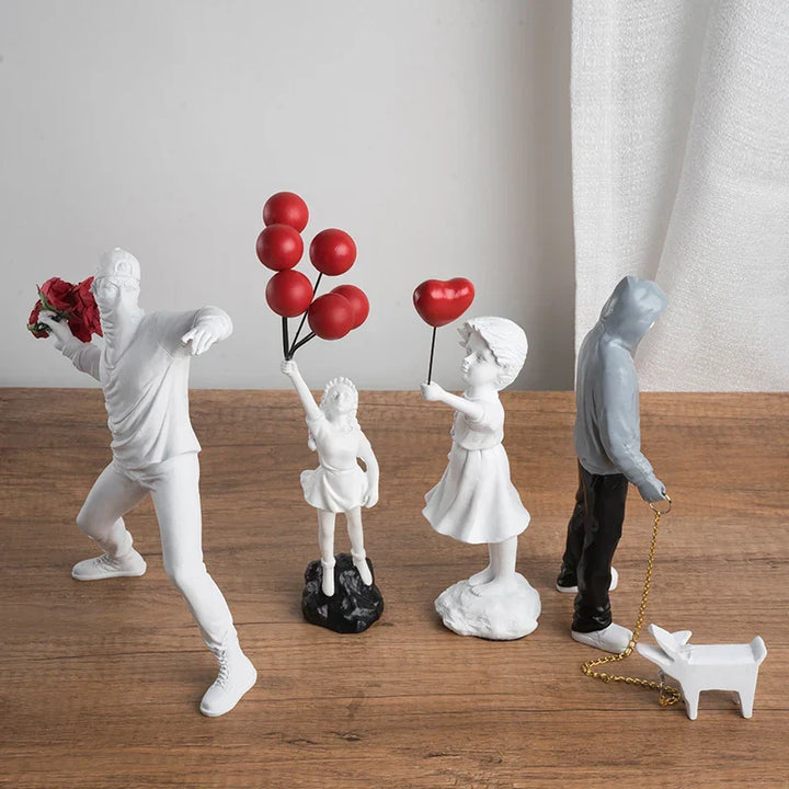 Skanto | Banksy Inspirierte Skulpturenkollektion