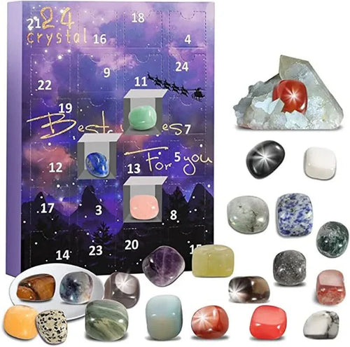 Skanto | Adventskalender mit 24 echten Edelsteinen für junge Entdecker