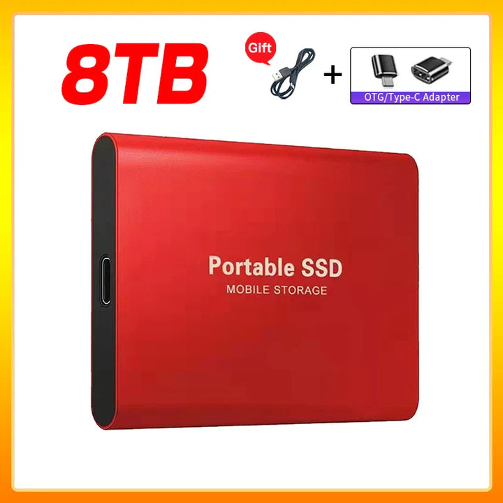 Skanto | Hochgeschwindigkeits-Externe Solid State Drive 1TB Tragbare Externe Festplatte SSD 2TB Externe SSD Festplatte für Laptop Mac