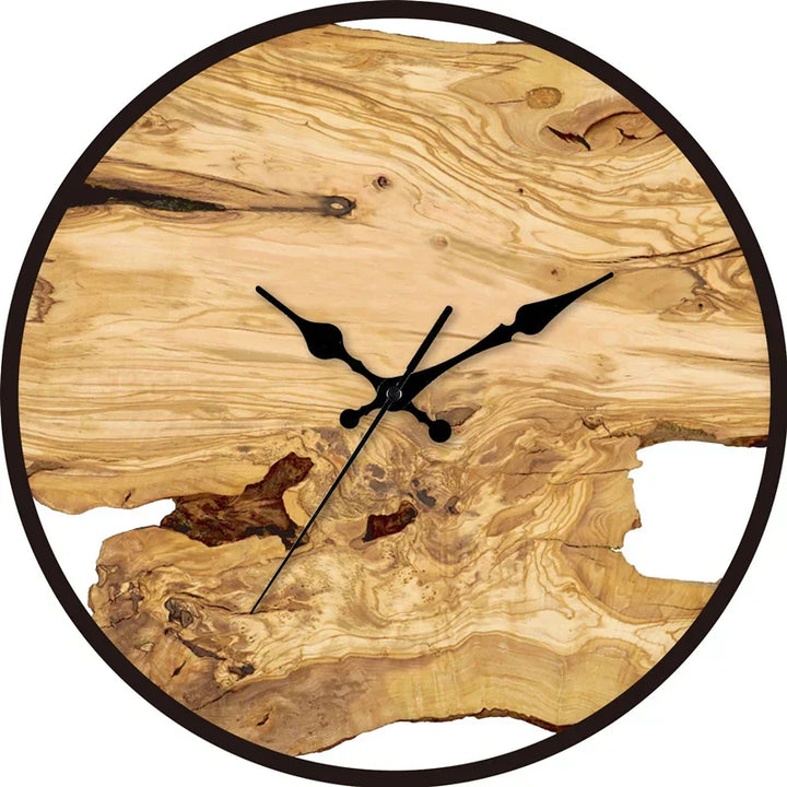 Skanto | Stille Wanduhr aus Acryl und Holz