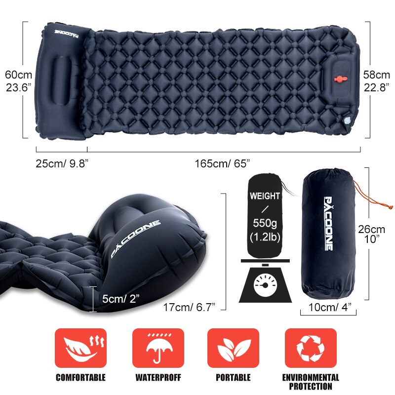 Skanto | Ultraleichte aufblasbare Outdoor-Campingmatratze