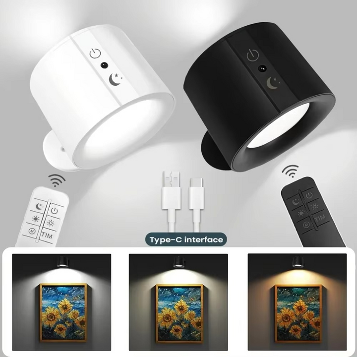 Skanto | LED-Wandleuchte – Wiederaufladbar, magnetisch & beidseitige Beleuchtung für den Innenbereich