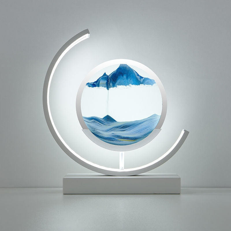 Skanto | LED-Tischlampe mit beweglicher Sandlandschaft – SandLight