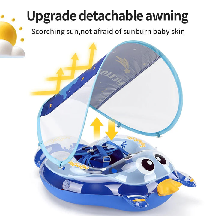 Skanto | Baby Schwimmring AquaBear | Sicherer Schwimmspaß für Babys | Für 6-36 Monate | Umweltfreundliches PVC