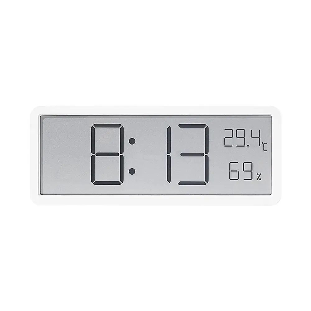 Skanto | TimeVibe Große LED-Digitalwanduhr mit Temperatur- und Feuchtigkeitsanzeige