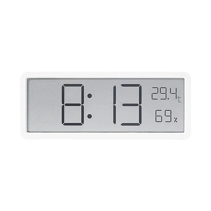 Skanto | TimeVibe Große LED-Digitalwanduhr mit Temperatur- und Feuchtigkeitsanzeige