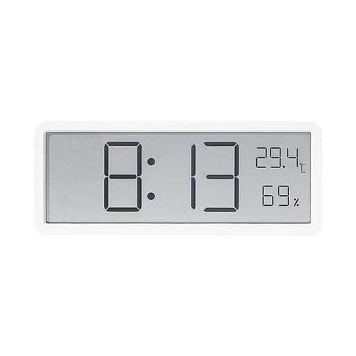 Skanto | TimeVibe Große LED-Digitalwanduhr mit Temperatur- und Feuchtigkeitsanzeige