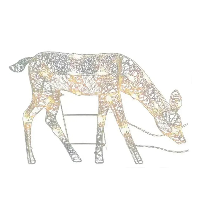 Skanto | Weihnachtsbeleuchtung Rentier Dekoration – Metall-Silhouette für Outdoor & Indoor