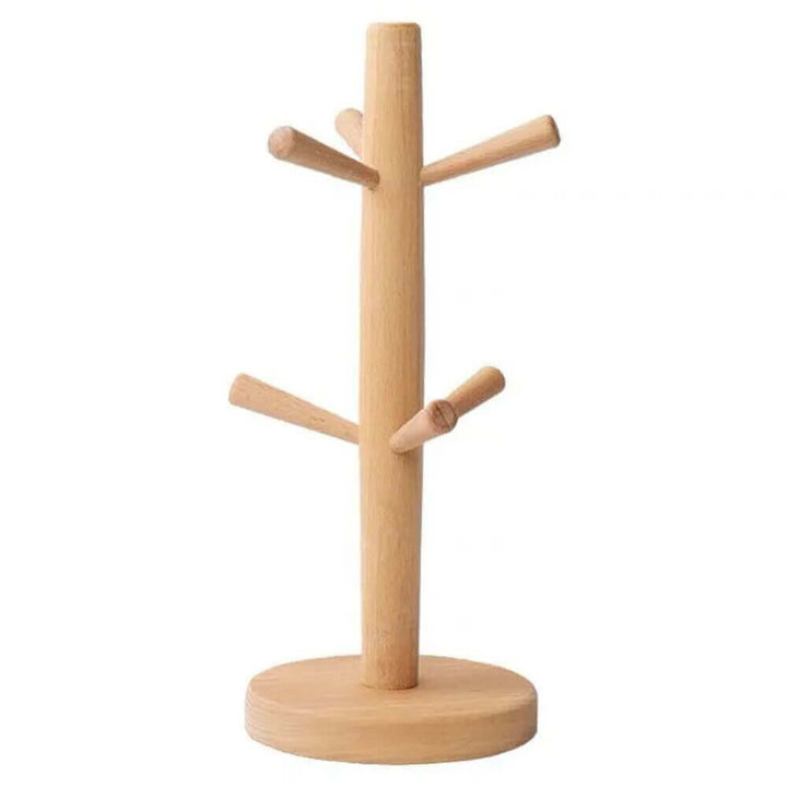 Robuster Tassenhalter aus Holz: Tassenbaum in verschiedenen Formen + Farben