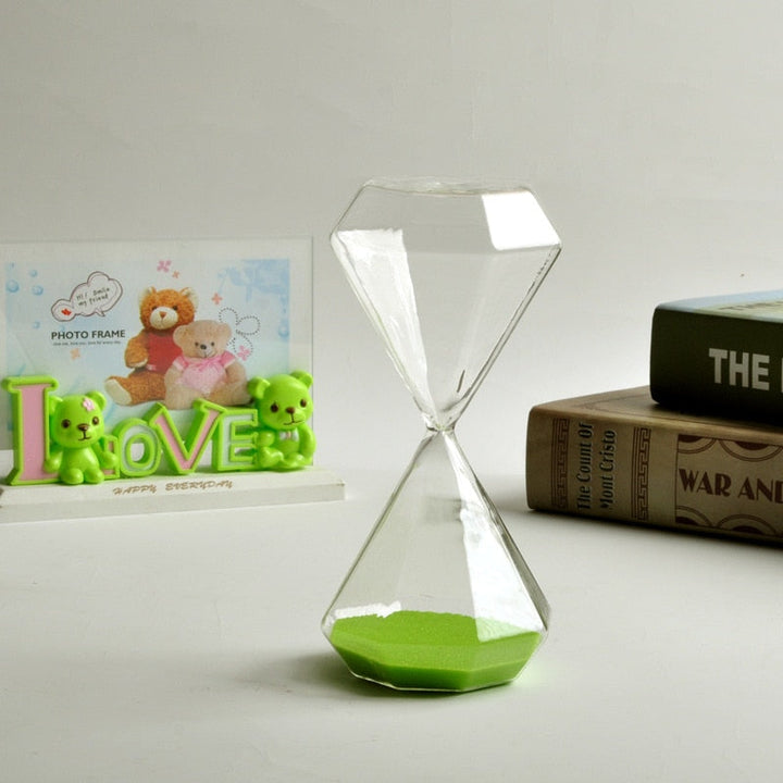 Skanto | 5-60 Minuten Diamant-Sanduhr, Sand-Timer, Sandglas, Kindergeschenk, Timer, Heimdekoration, Erhältlich in mehreren Farboptionen