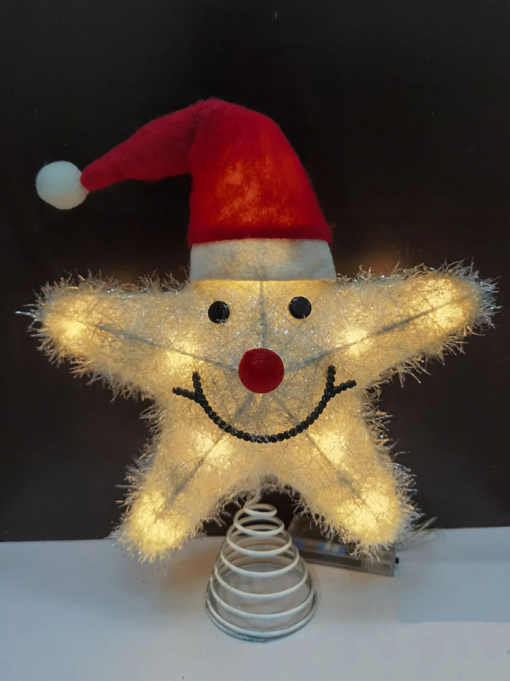 Skanto | TwinkleGlow – LED-Stern-Baumspitze mit warmem Licht und einfacher Montage