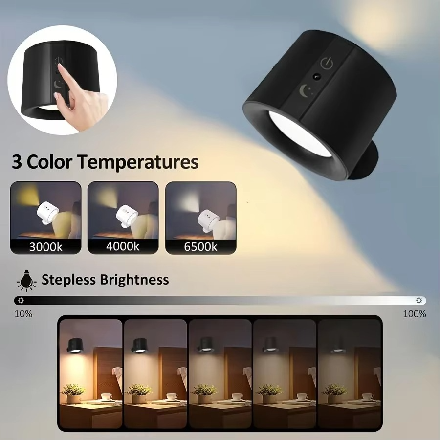 Skanto | LED-Wandleuchte – Wiederaufladbar, magnetisch & beidseitige Beleuchtung für den Innenbereich