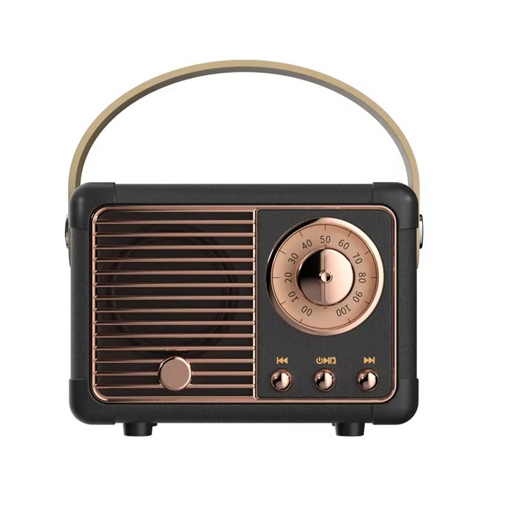 Skanto | Kabelloser Bluetooth-Lautsprecher im Vintage-Stil mit Subwoofer