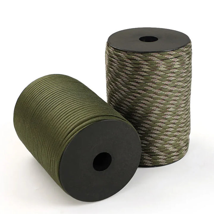 Skanto | 550 Militärstandard Paracord-Seil: 100m 4mm Outdoor-Survival-Ausrüstung für Fallschirm, Zelt, Lanyard, Gürtel – 9-Kern-Seil für Camping & Notfälle
