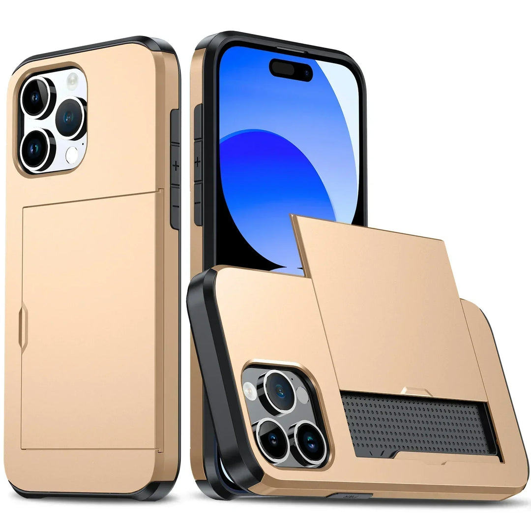 iPhone-Hülle mit Kartenfach – Schutzhülle mit Kartenschublade