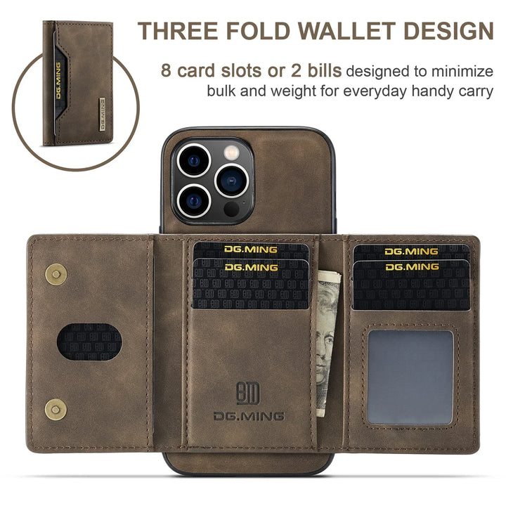 Skanto | 2-in-1 iPhone Hülle mit abnehmbarem Portemonnaie