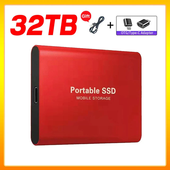 Skanto | Hochgeschwindigkeits-Externe Solid State Drive 1TB Tragbare Externe Festplatte SSD 2TB Externe SSD Festplatte für Laptop Mac