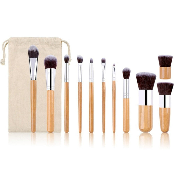 Skanto-Piece Bambus-Make-up-Pinsel-Kollektion