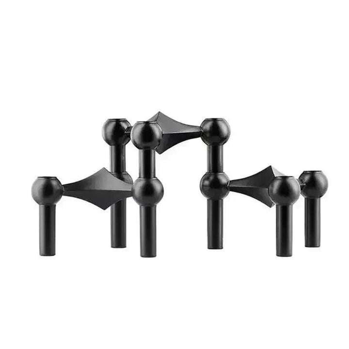 Skanto | Metall-Kerzenständer – Modulares Molekül-Design, Tisch & Deko