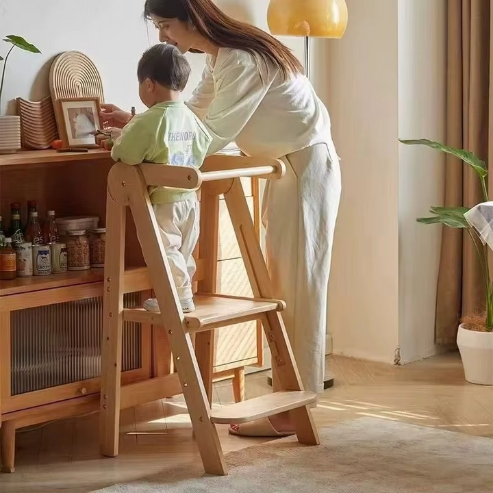 Skanto Skanto | Moderner klappbarer Tritthocker für Kinder Küchenhelferturm – Sichere & vielseitige Kinderhilfe