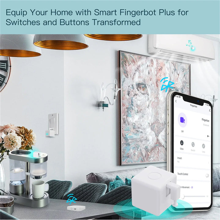 Skanto Tuya Fingerbot Taster - Wifi programmierbare Steuerung über SmartLife Google Alexa Apps