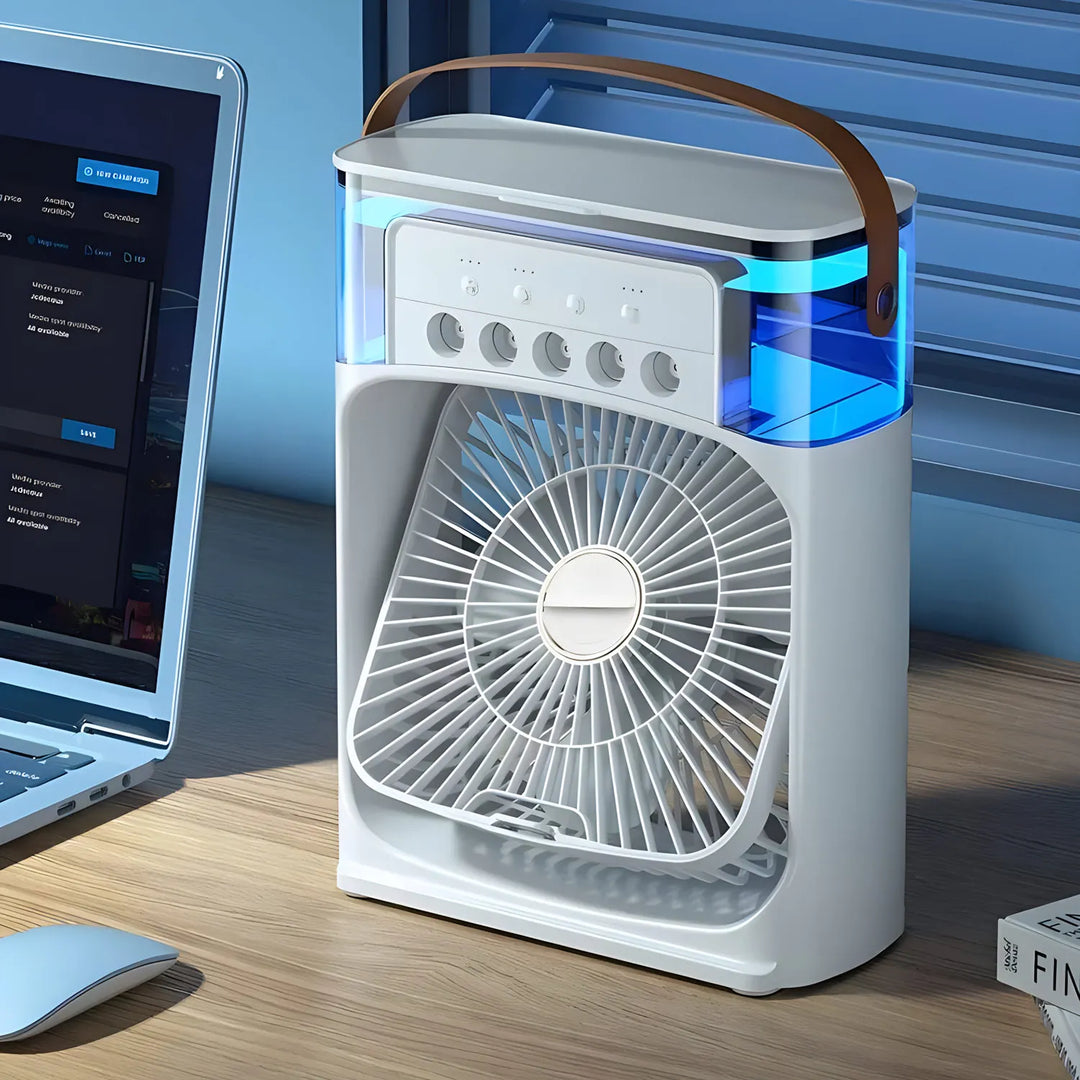 Skanto | 3-in-1 Kühler, Klimaanlage, Luftbefeuchter und LED im modernen Design