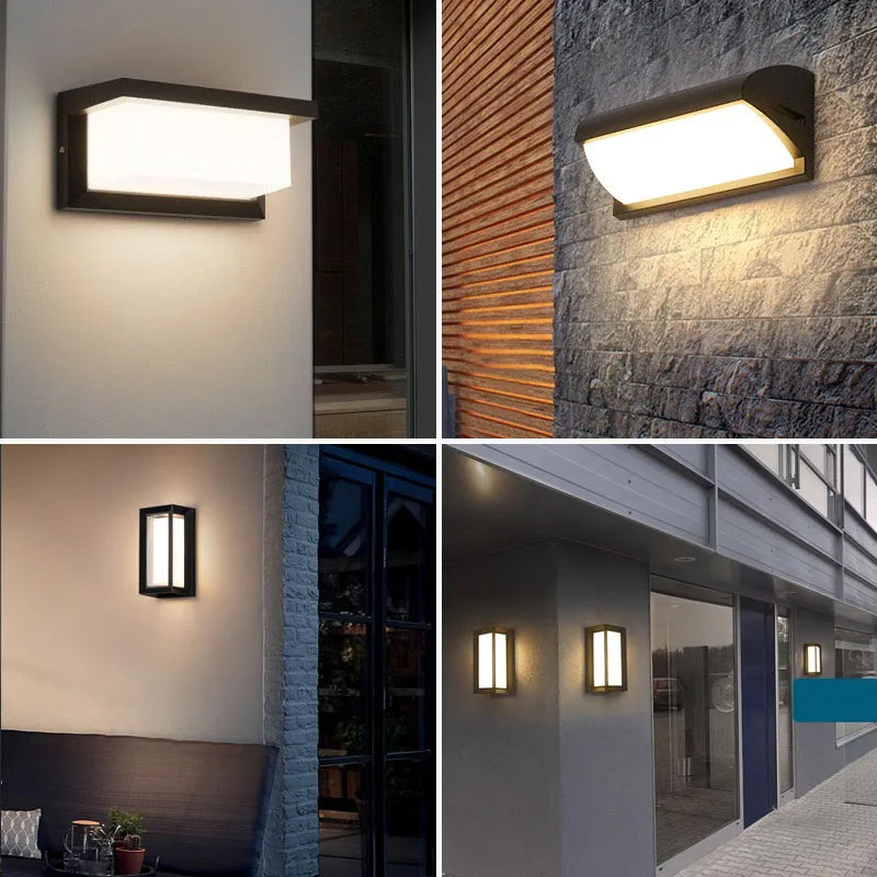 Skanto | LED-Wandleuchte mit Radar-Bewegungssensor – 16W wasserdichte Leuchte für Innen- und Außenbereich, kalt- und warmweißes Licht, AC85-265V